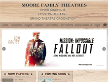 Tablet Screenshot of moorefamilytheatres.com